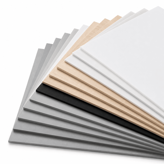 Waaier van plaatmaterialen uit de technische materialen voordeelbundel